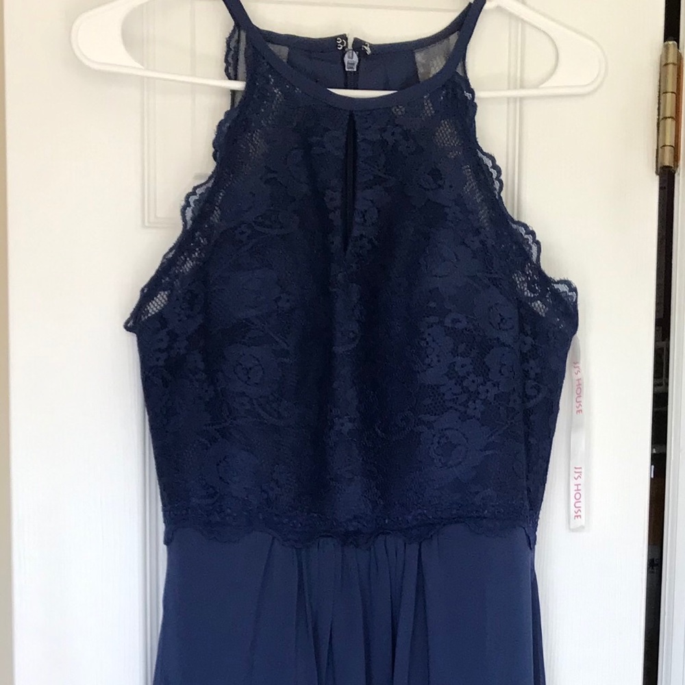 Navy blue prom, bridesmaid, mother of bride dress